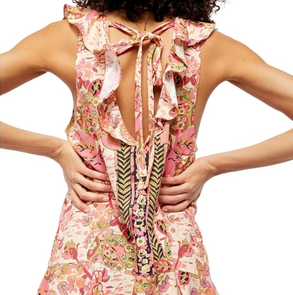 Free People Summer in Tulum Linen Blend Tunic - Picture 2 of 9